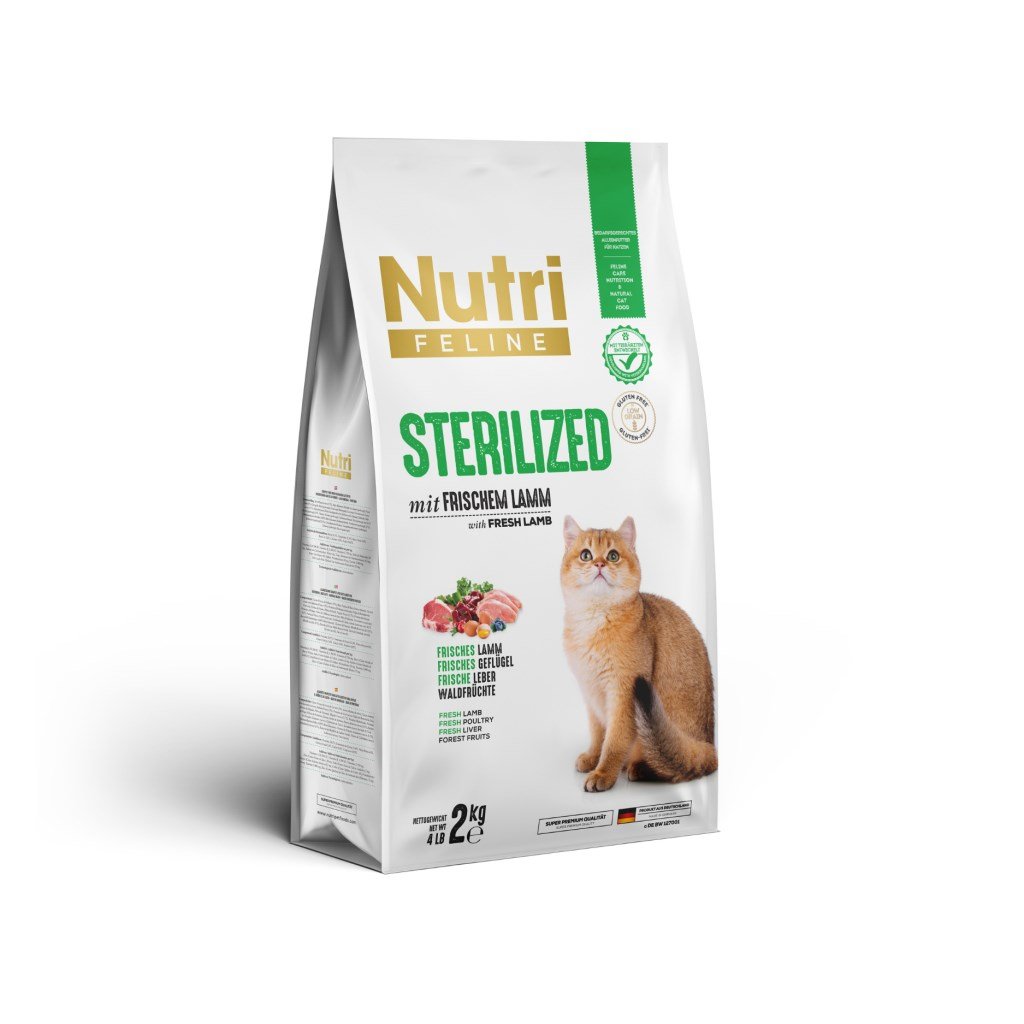  Nutri Feline Kuzulu Tahılsız Kısırlaştırılmış Kedi Maması 2kg