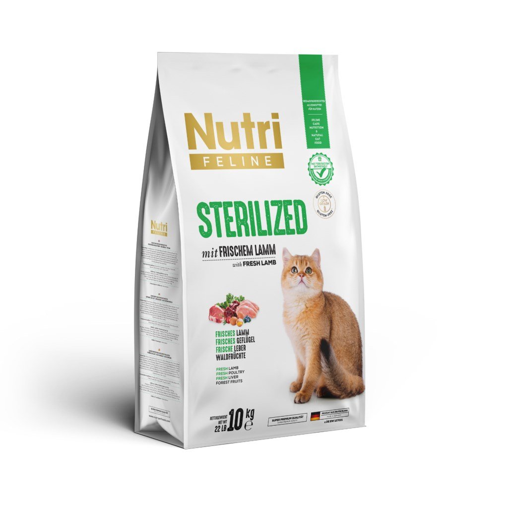  NUTRİ FELİNE STERILISED LAMB 10 KG.