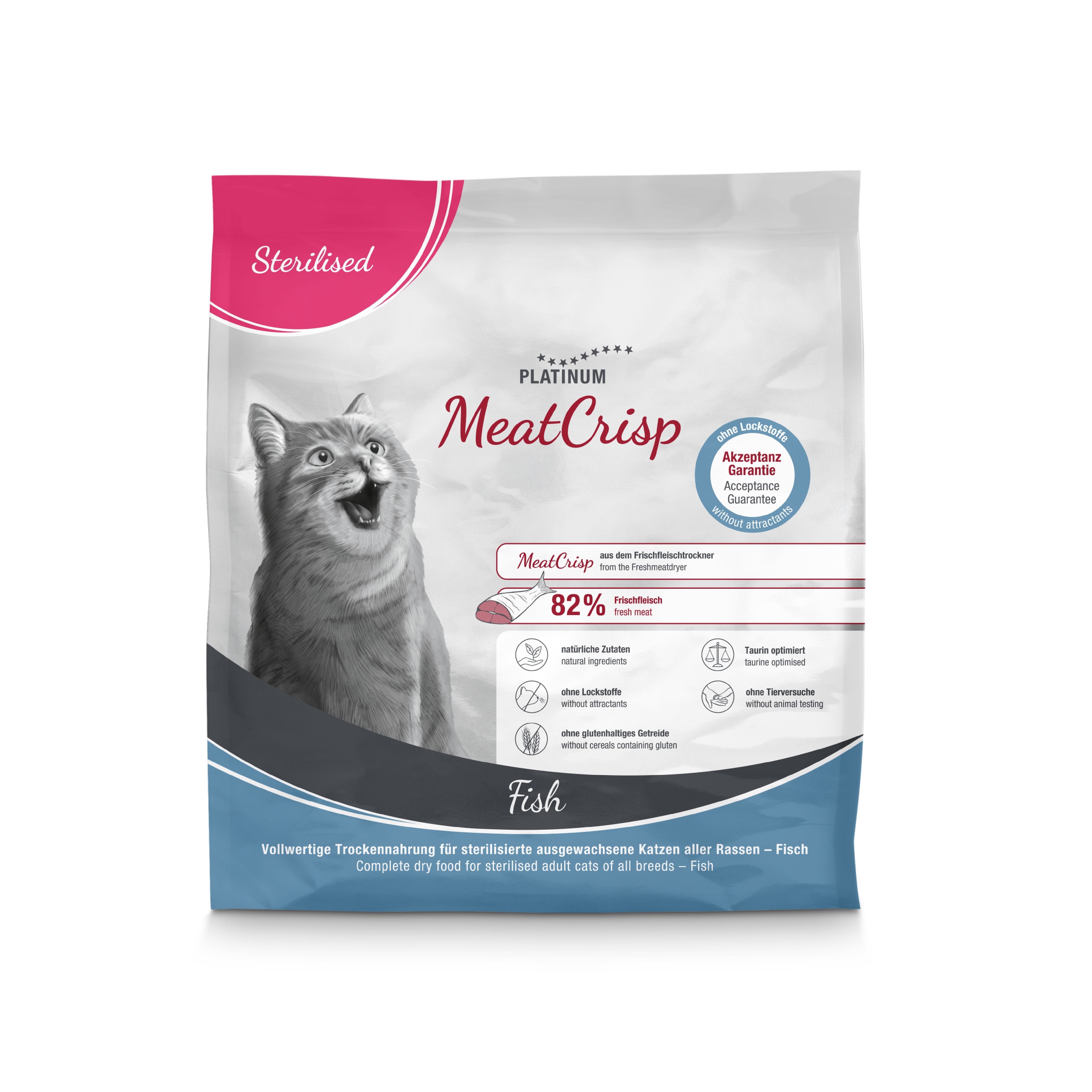  Platinum MeatCrisp Balıklı Kısır Kedi Maması 400gr
