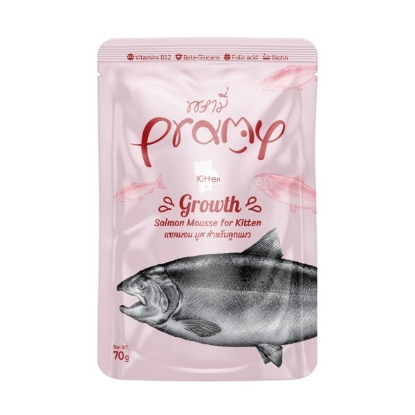  Pramy Growth Somonlu Mousse Yavru Kedi Konservesi 70gr