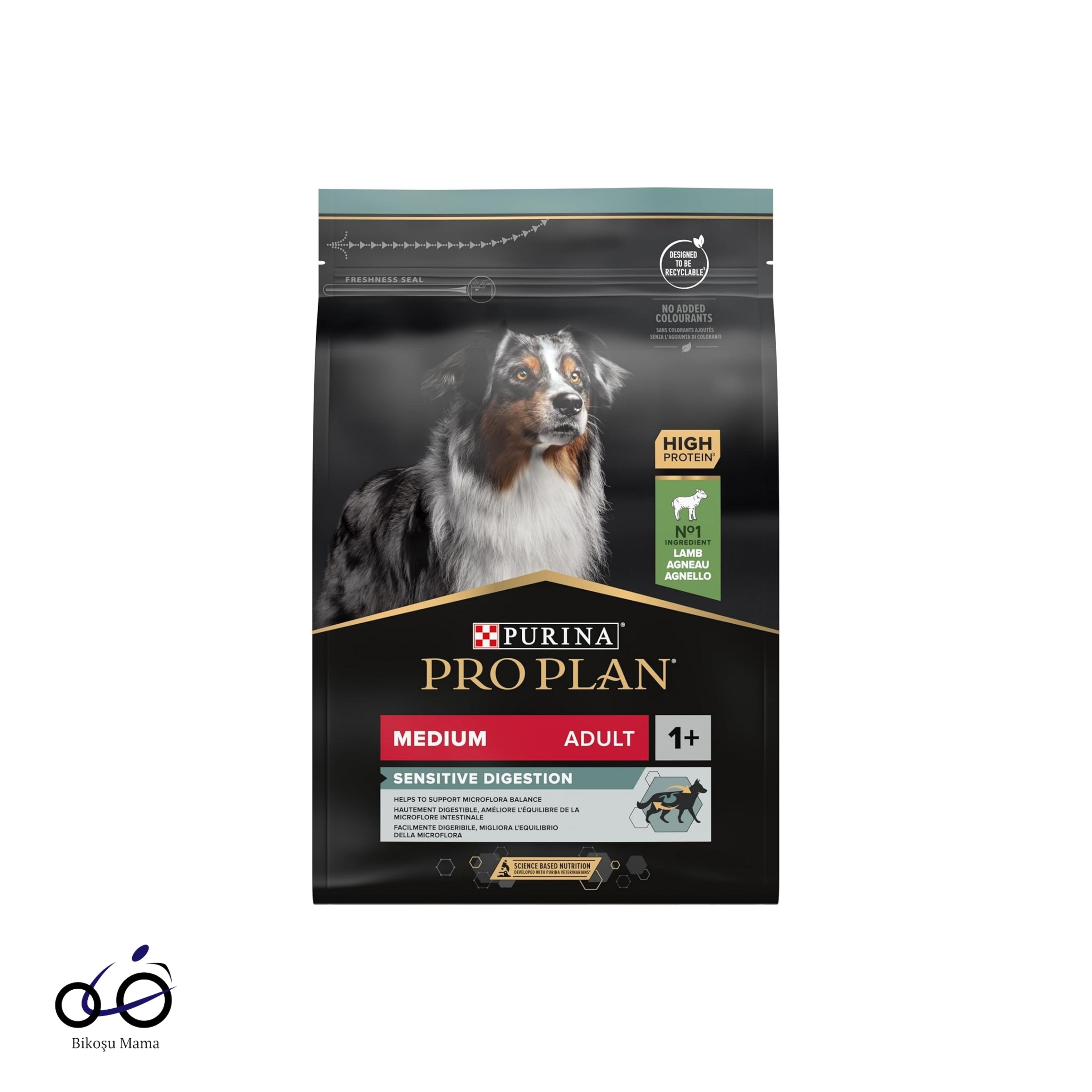 Pro Plan Medium Sensitive Digestion Kuzulu ve Pirinçli Orta Irk Yetişkin Köpek Maması 1kg (AÇIK MAMA)