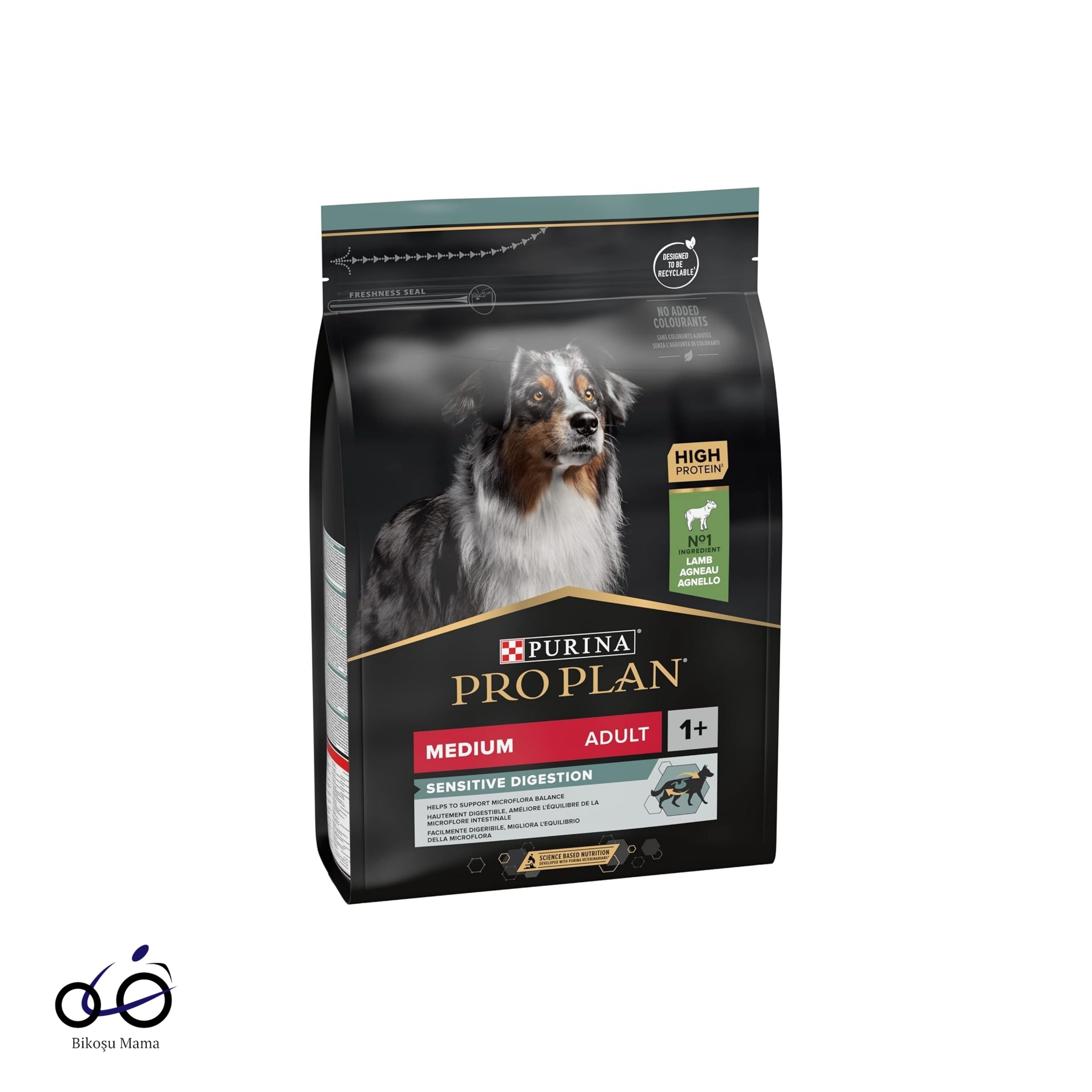 Pro Plan Medium Sensitive Digestion Kuzulu ve Pirinçli Orta Irk Yetişkin Köpek Maması
