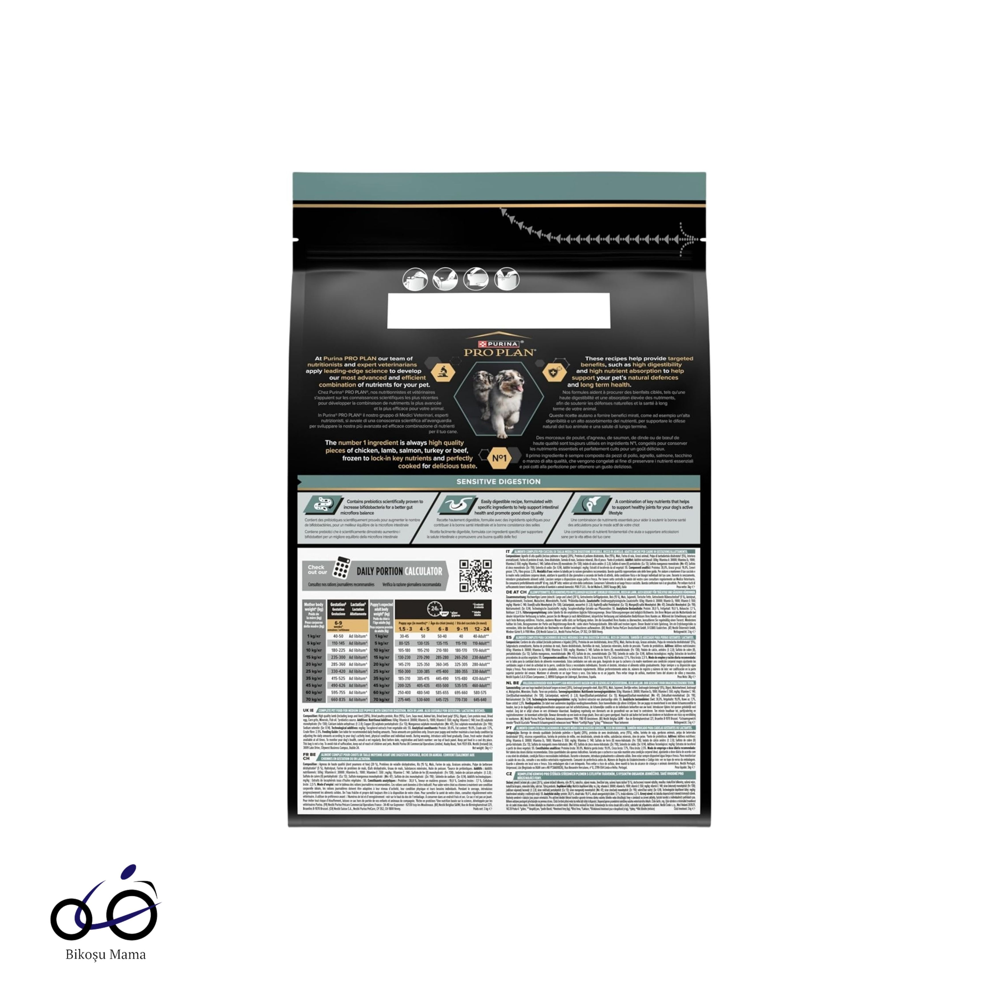 Pro Plan Medium Sensitive Digestion Kuzulu ve Pirinçli Orta Irk Yavru Köpek Maması 1kg (AÇIK MAMA)