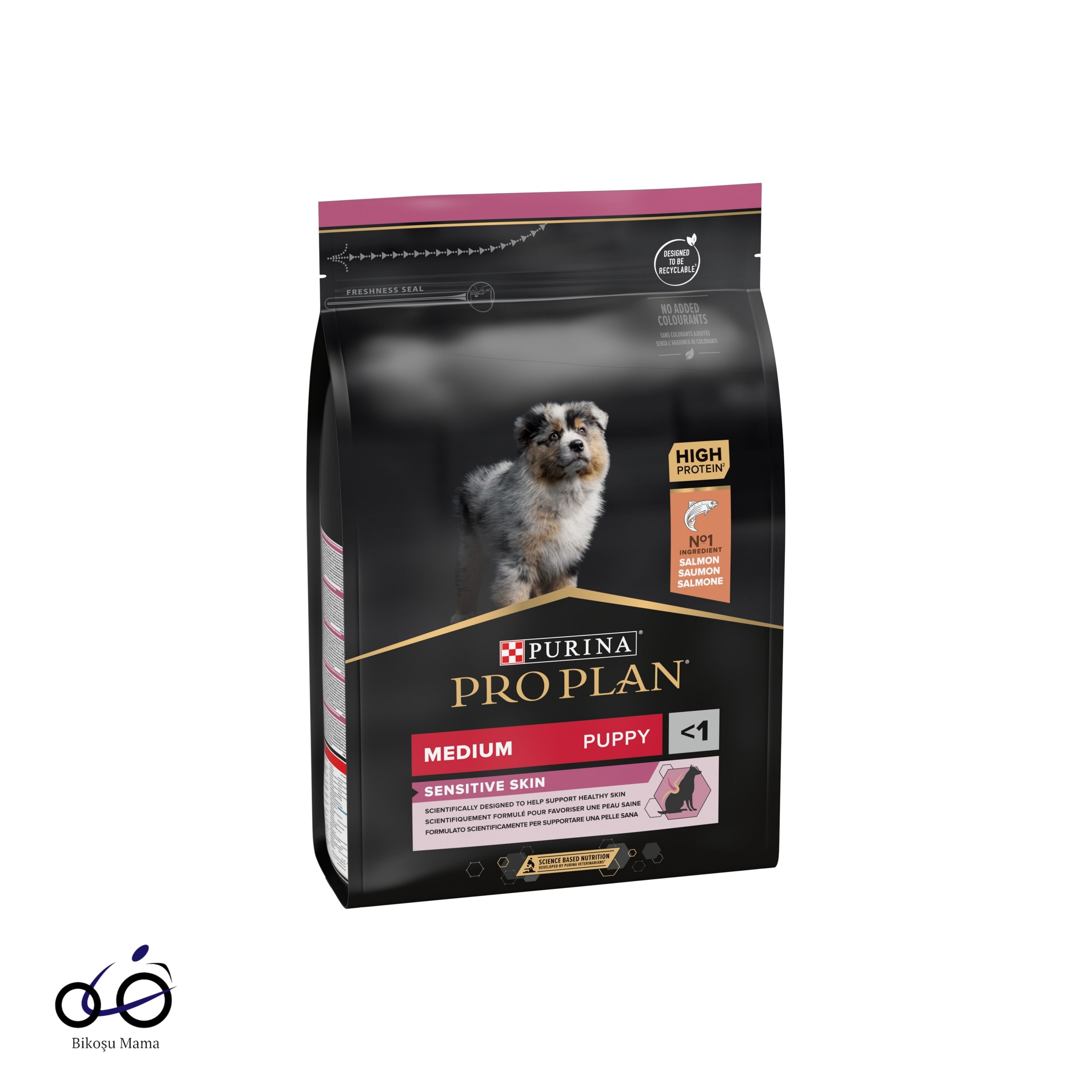 Pro Plan Medium Sensitive Skin Somonlu Orta Irk Yavru Köpek Maması