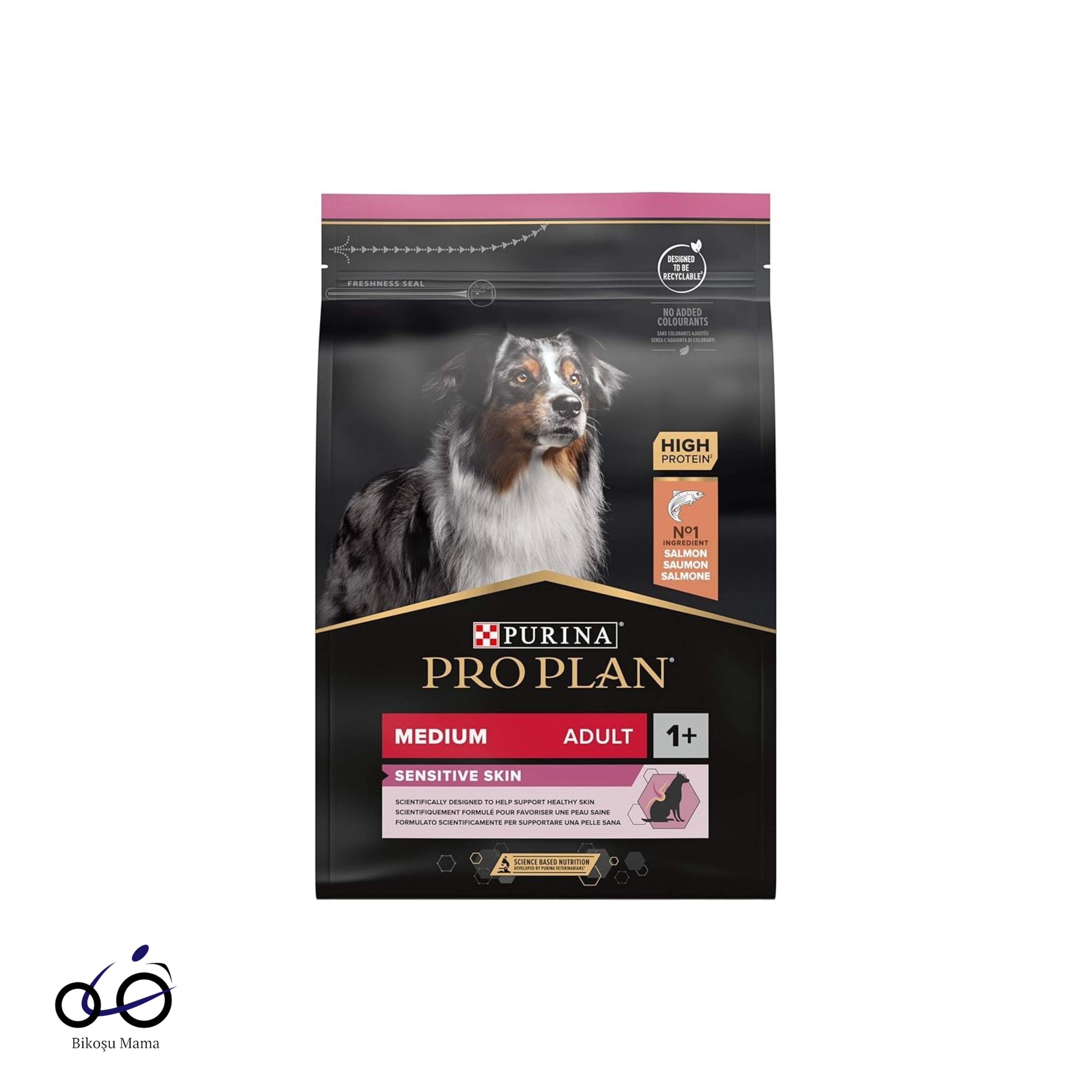 Pro Plan Medium Sensitive Skin Somonlu ve Pirinçli Yetişkin Orta Irk Köpek Maması