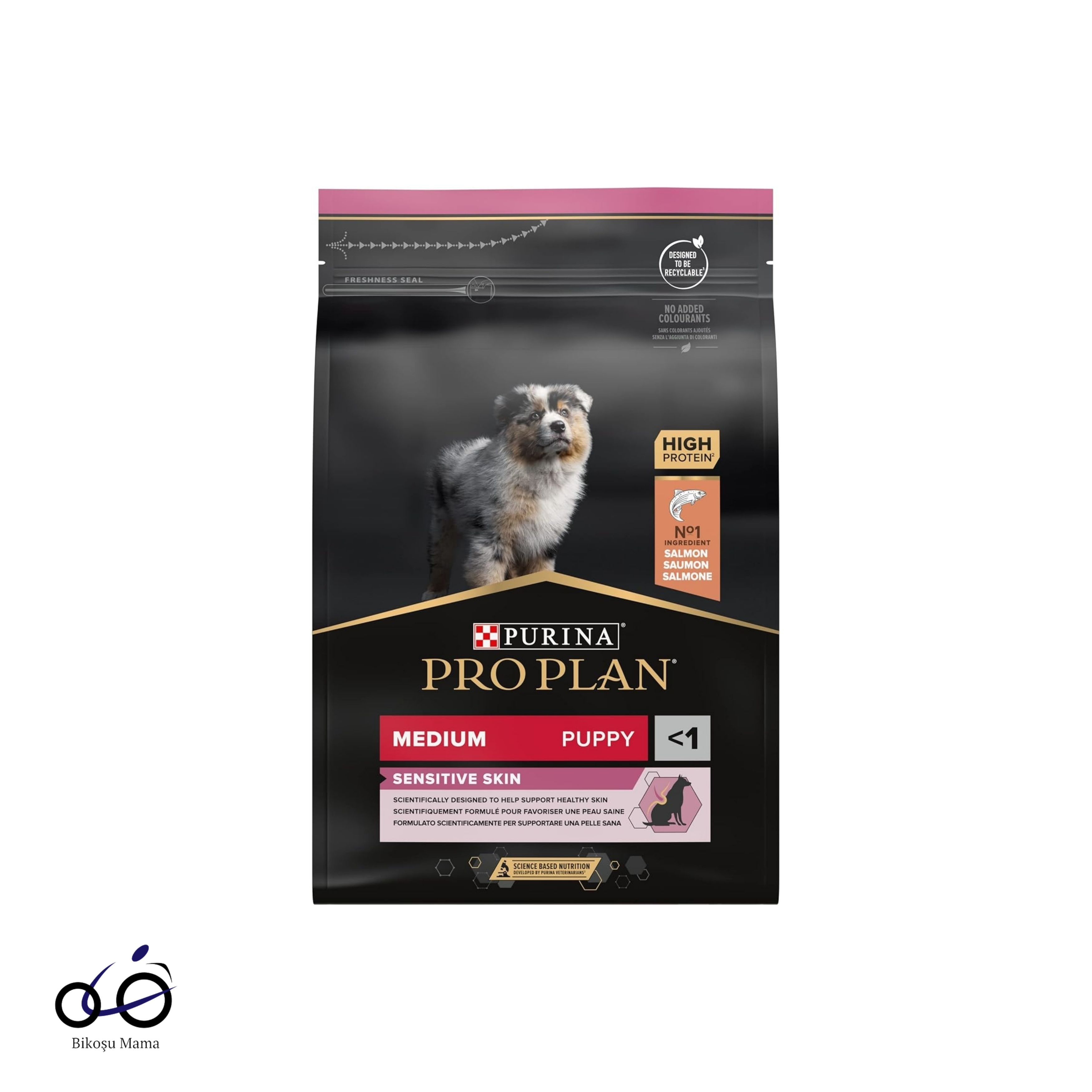 Pro Plan Medium Sensitive Skin Somonlu Orta Irk Yavru Köpek Maması 1kg (AÇIK MAMA)