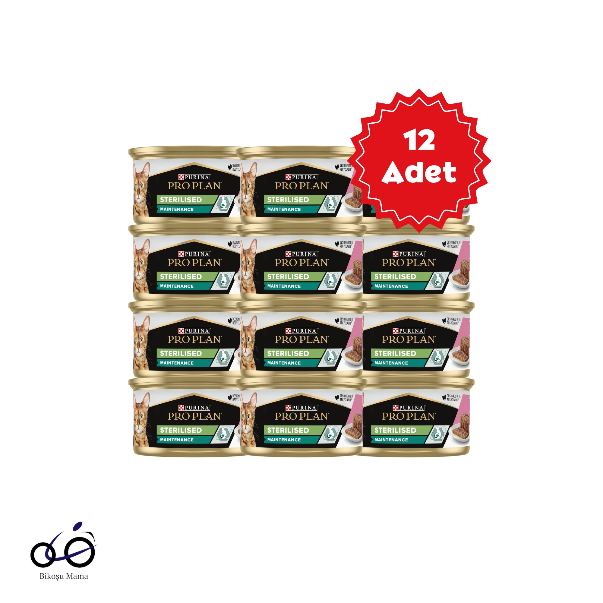 Pro Plan Somonlu ve Ton Balıklı Kısırlaştırılmış Kedi Konservesi 12X85gr | Kedi Konserve Mamaları   Pro Plan Somonlu ve Ton Balıklı Kısırlaştırılmış Kedi Konservesi 12X85gr