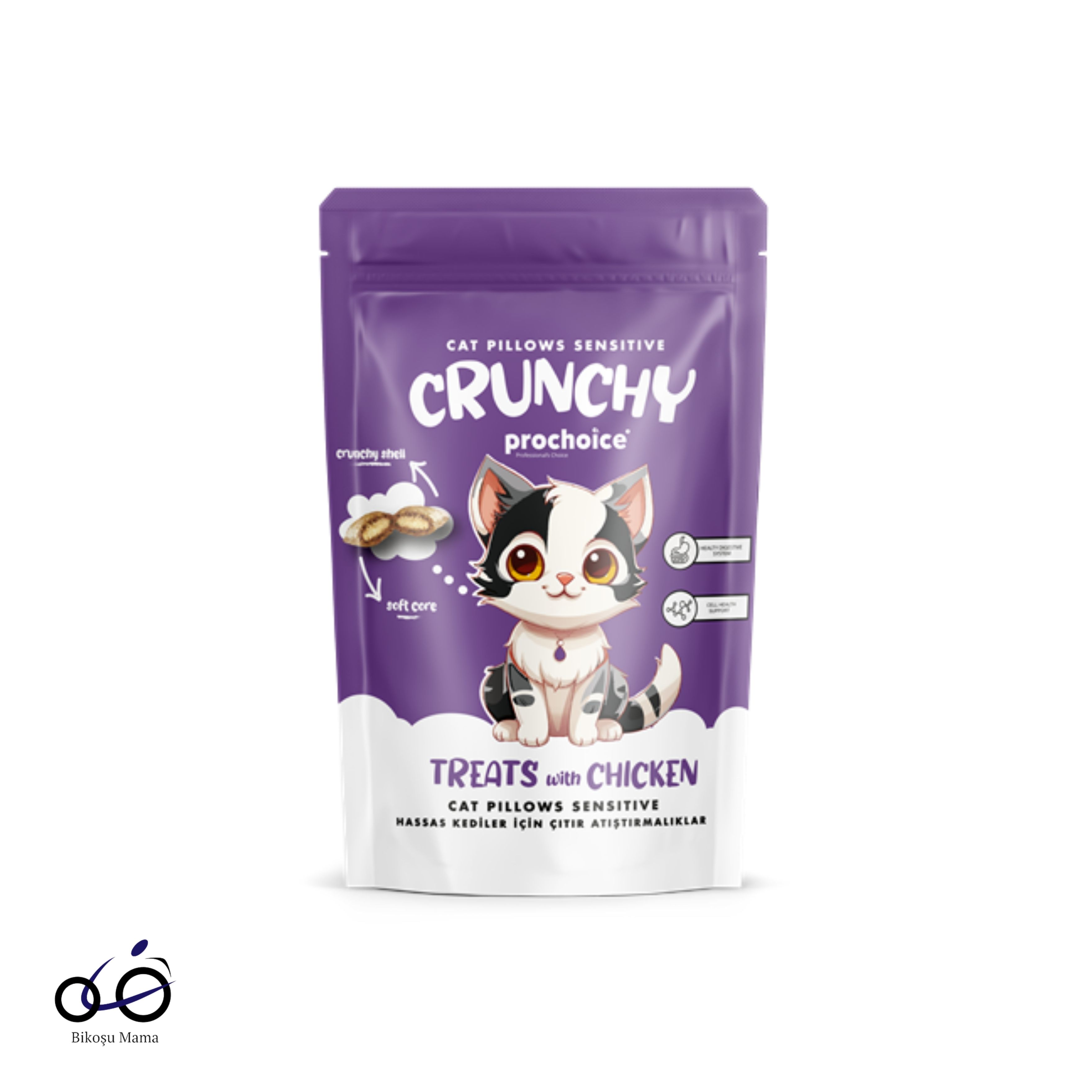 Prochoice Crunchy Sensitive, Hassas Kediler için Çıtır Atıştırmalık 60gr