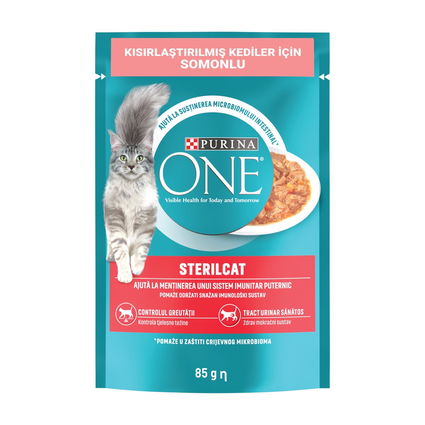  Purina One Kısırlaştırılmış Kedi Maması Somon & Havuç 85gr