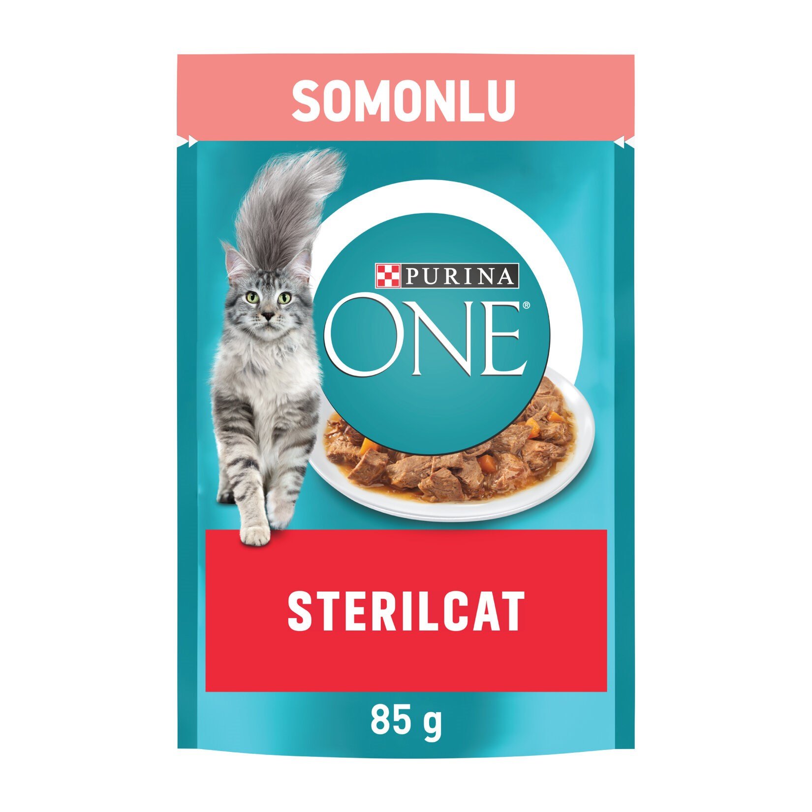  Purina One Kısırlaştırılmış Kedi Maması Somon & Havuç 85gr