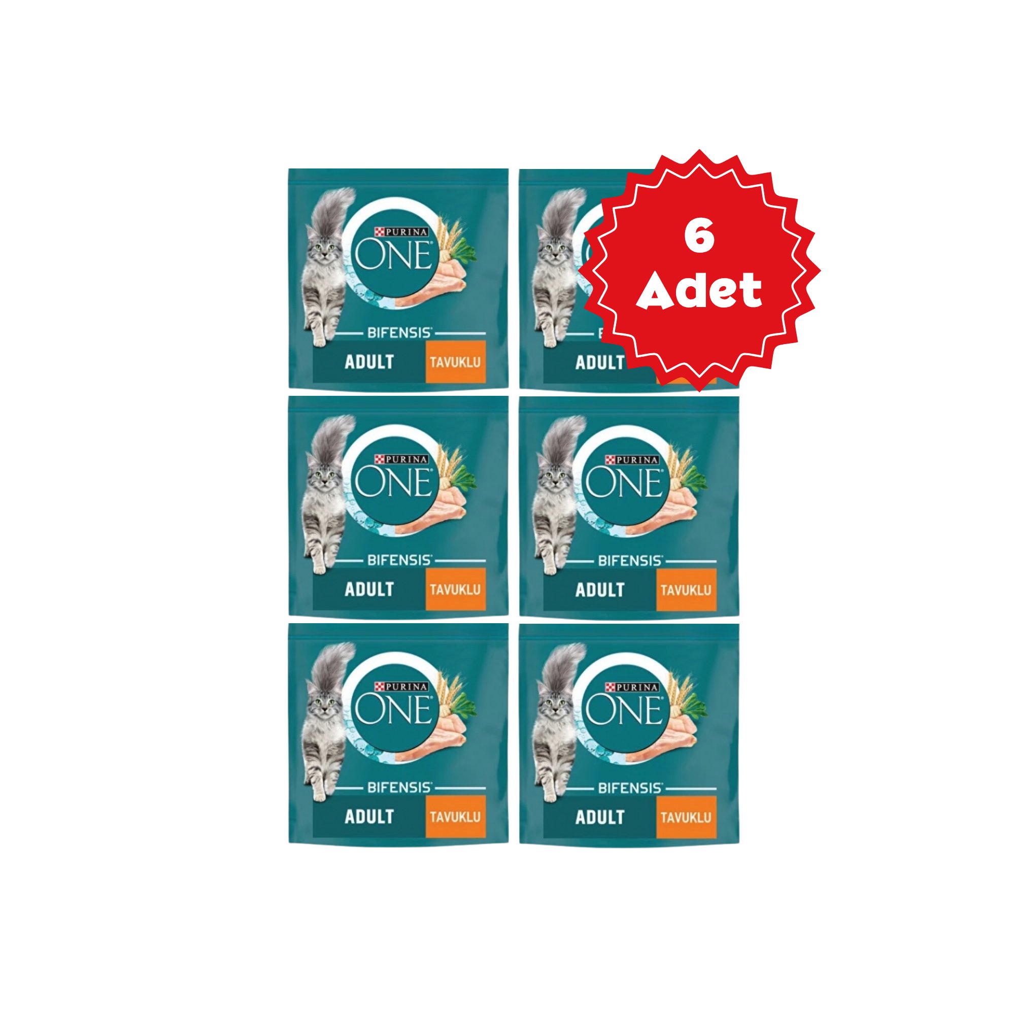  Purina One Tavuk Yetişkin Kedi Maması 1,4kg x 6 Adet