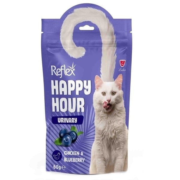  Reflex Happy Hour Urinary Tavuklu ve Yaban Mersinli Kedi Ödül Maması 60gr