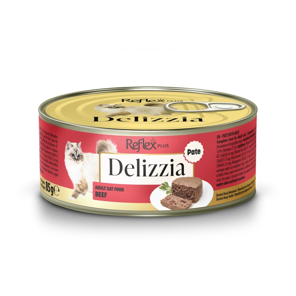  Reflex Plus Delizzia Dana Etli Ezme Yetişkin Kedi Konservesi 85gr