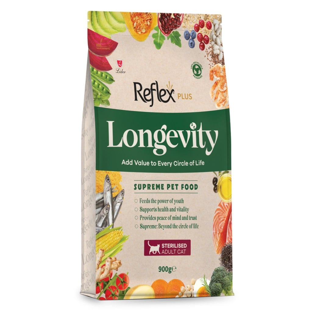  Reflex Plus Longevity Hipoalerjenik Kısırlaştırılmış Kedi Maması 900gr