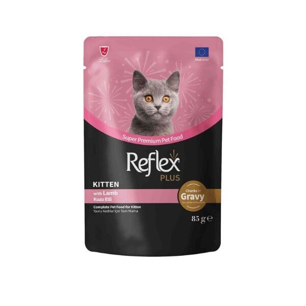  Reflex Plus Sos İçinde Parça Kuzu Etli Yavru Kedi Konservesi 85gr