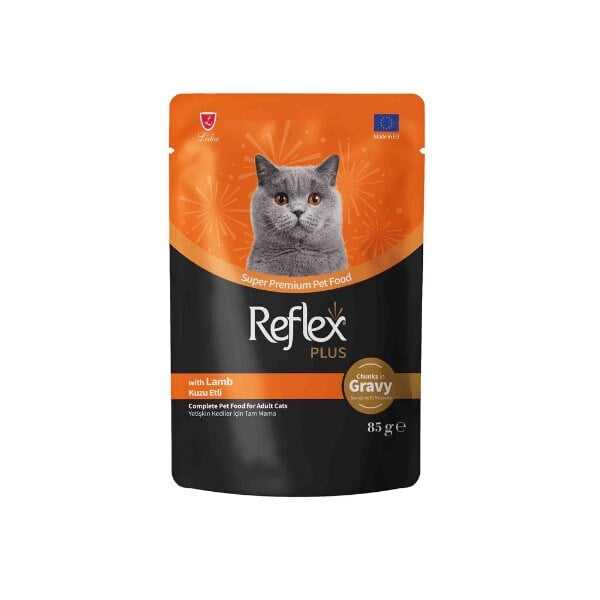  Reflex Plus Sos İçinde Parça Kuzu Etli Yetişkin Kedi Konservesi 85gr