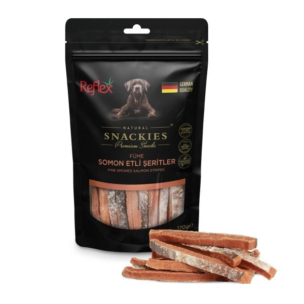  Reflex Snackies Natural Füme Somon Etli Şerit Köpek Ödül Maması 170gr