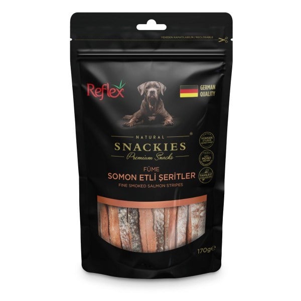  Reflex Snackies Natural Füme Somon Etli Şerit Köpek Ödül Maması 170gr