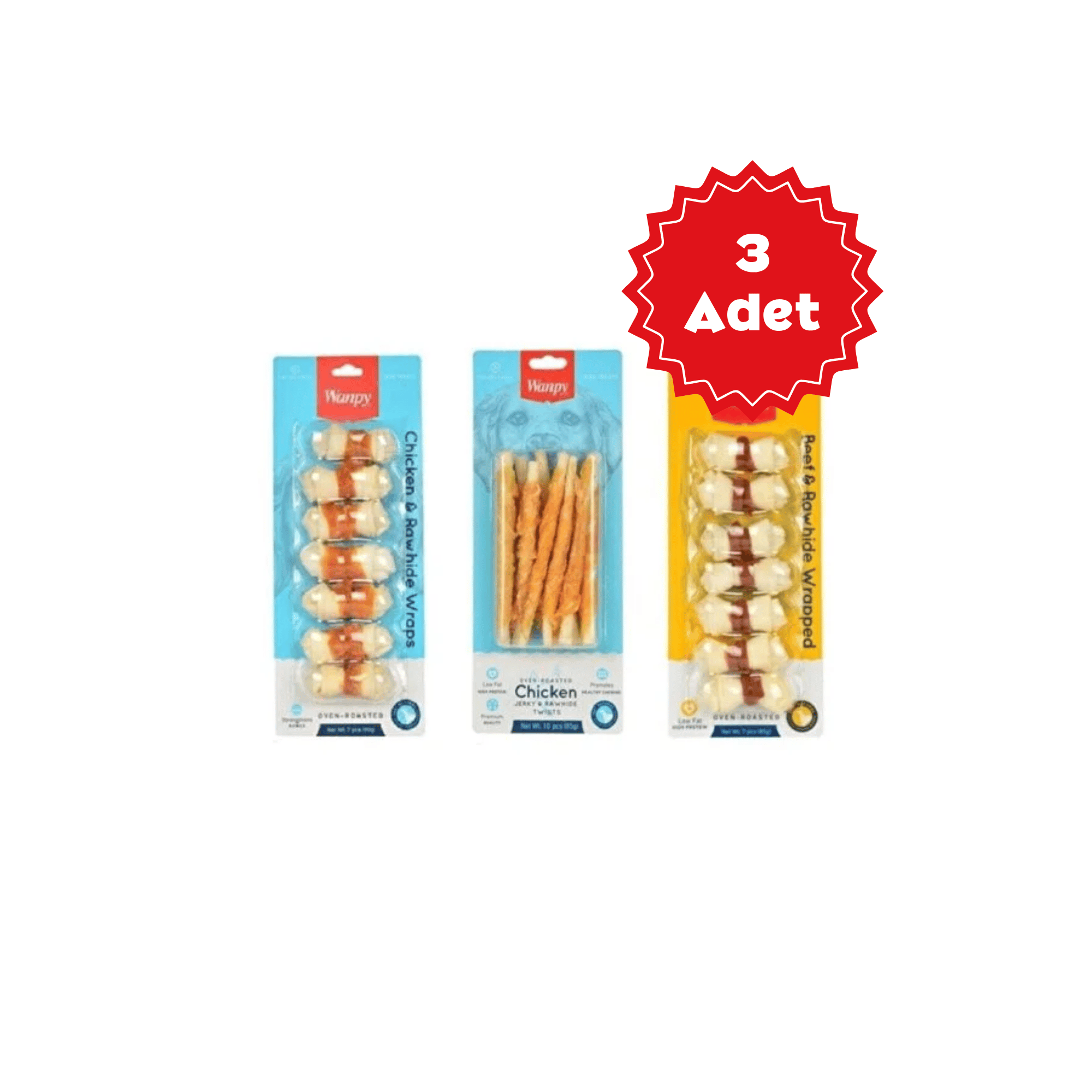  Wanpy Oven Roasted Karışık Köpek Ödülü x 3 Adet