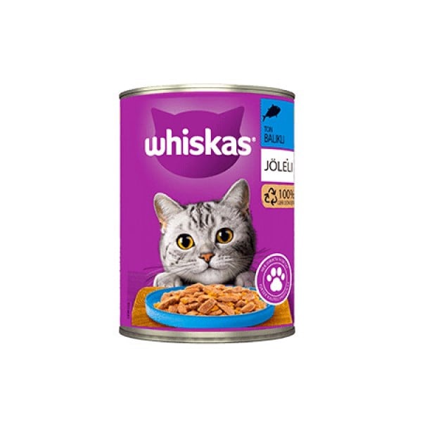  Whiskas Jöle İçinde Ton Balıklı Yetişkin Kedi Konservesi 400gr