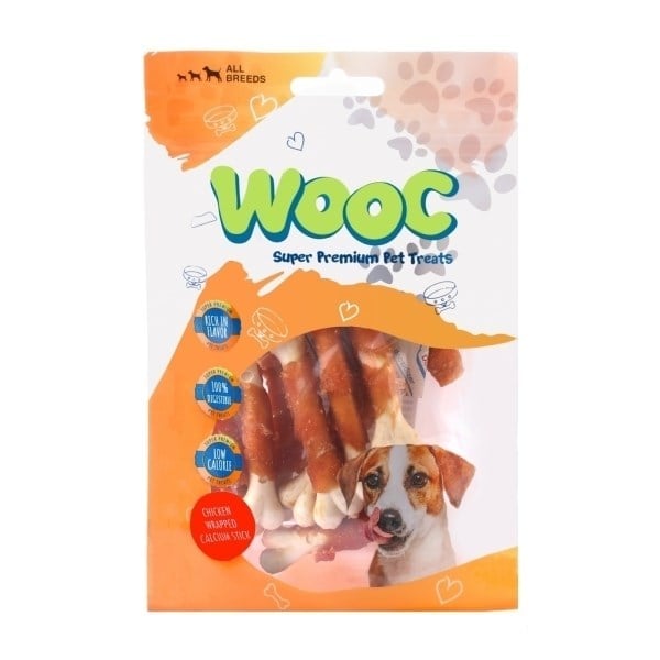  Wooc Tavuk Sargılı Kalsiyum Kemikli Köpek Ödül Maması 80gr