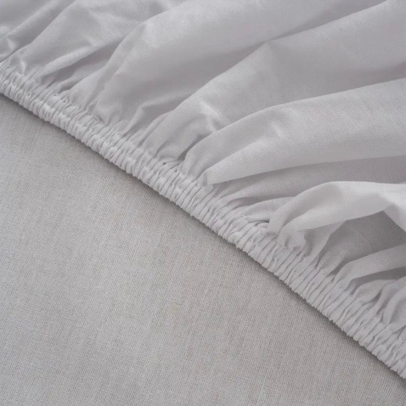 Basic Ranforce Çift Kişilik %100 Ege Pamuğu Çarşaf Seti - 57 Tel - 2 Yastıklı - Krem