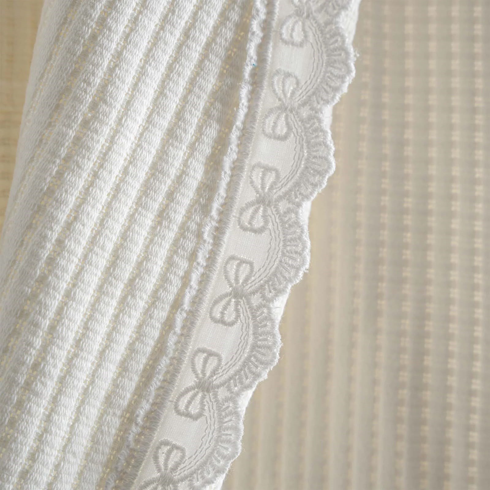 Eco Cotton Alessa Kadın Pike Bornoz Organik Pamuk Krem