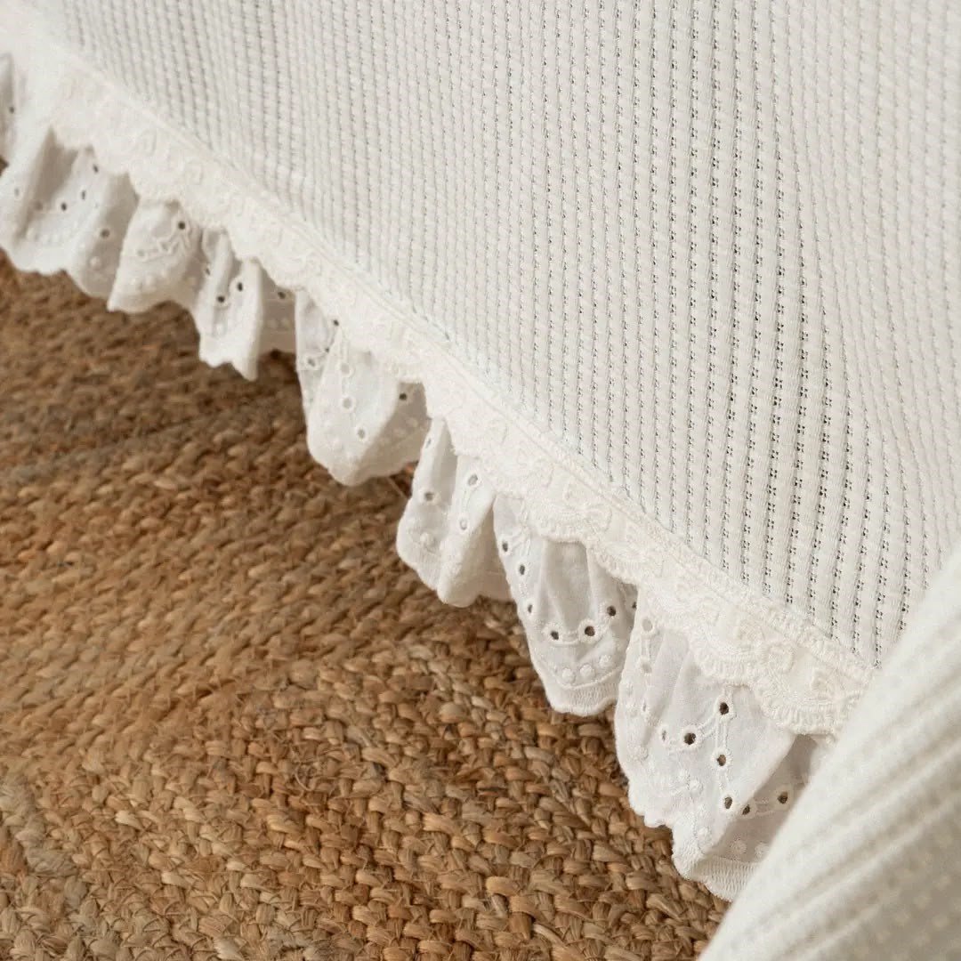 Eco Cotton Alessa Tek Kişilik Pike Takımı Organik Pamuk Krem