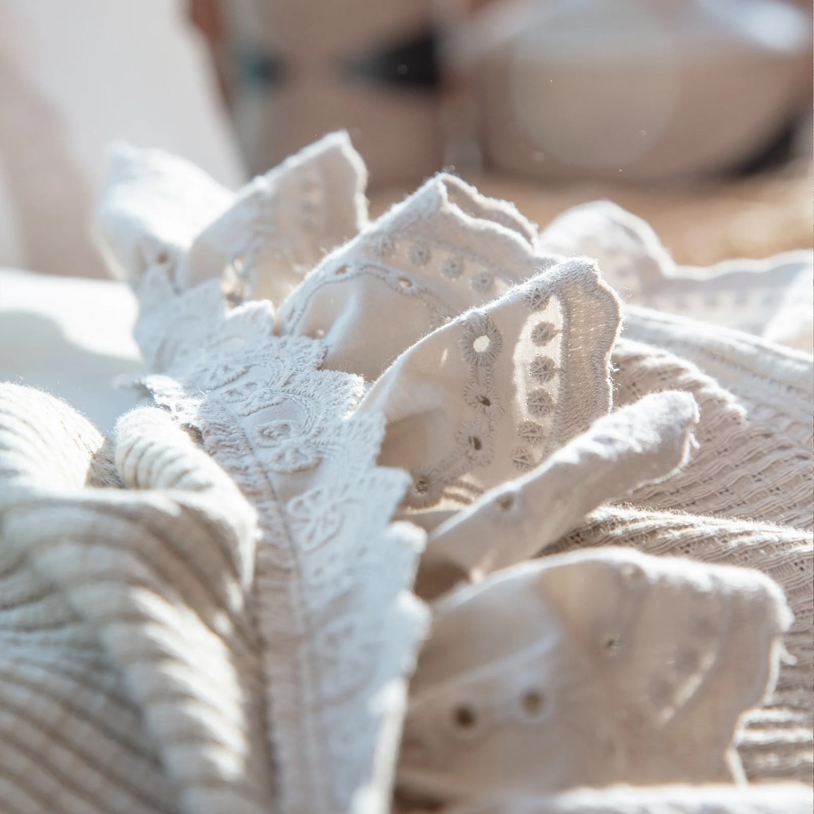 Eco Cotton Alessa Tek Kişilik Pike Takımı Organik Pamuk Bej