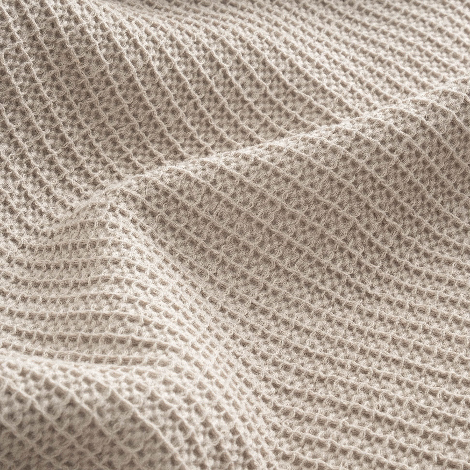 Eco Cotton Dina Çift Kişilik Organik Pamuk Pike Yatak Örtüsü Seti Bej