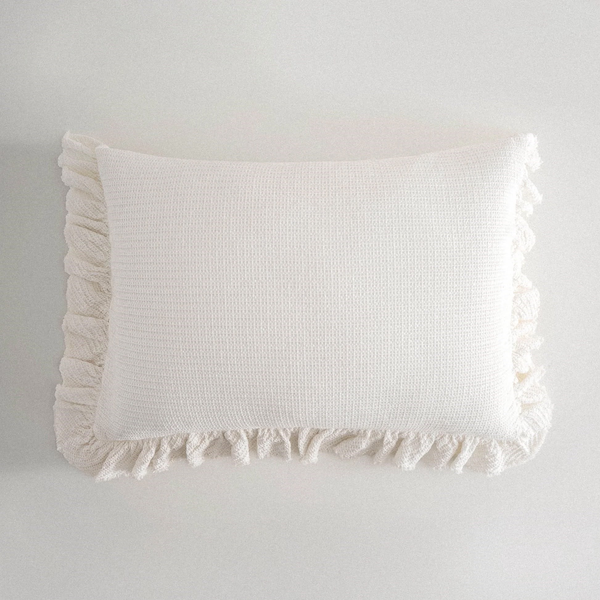 Eco Cotton Dina Çift Kişilik Organik Pamuk Pike Yatak Örtüsü Seti Krem