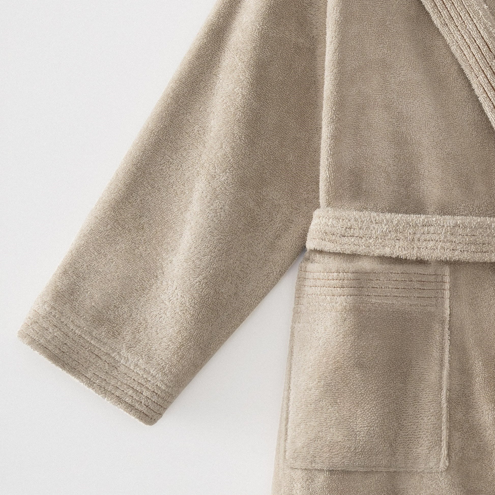 Eco Cotton Ecosoft Yeni Erkek Bornoz Organik Pamuk Bej
