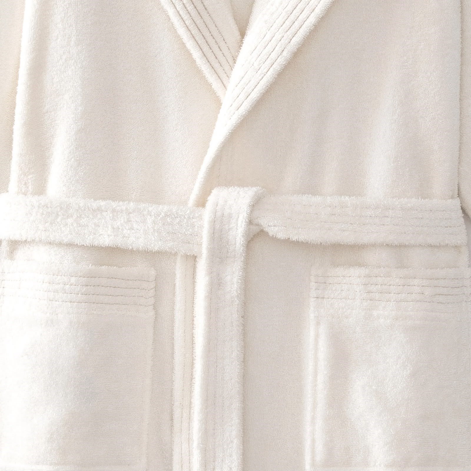 Eco Cotton Ecosoft Yeni Erkek Bornoz Organik Pamuk Krem