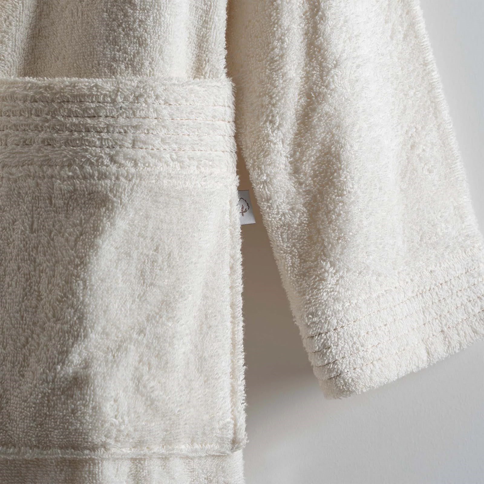 Eco Cotton Ecosoft Yeni Erkek Bornoz Organik Pamuk Krem