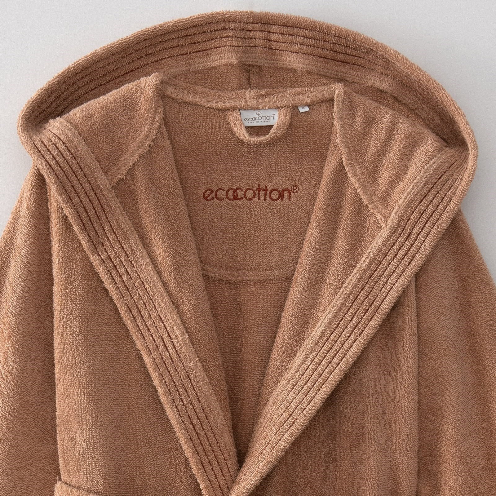 Eco Cotton Ecosoft Yeni Kadın Bornoz Organik Pamuk Terra