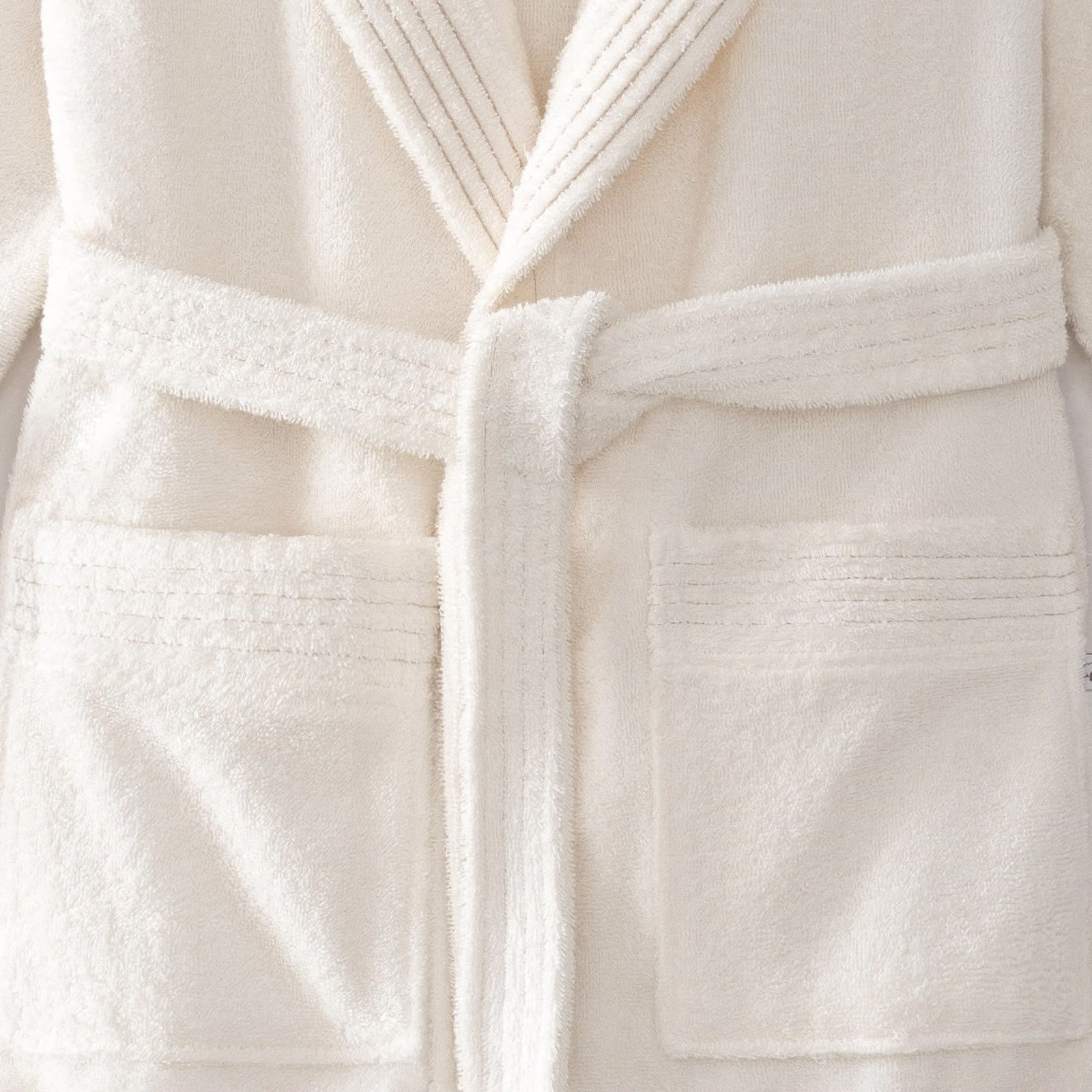 Eco Cotton Ecosoft Yeni Kadın Bornoz Organik Pamuk Krem