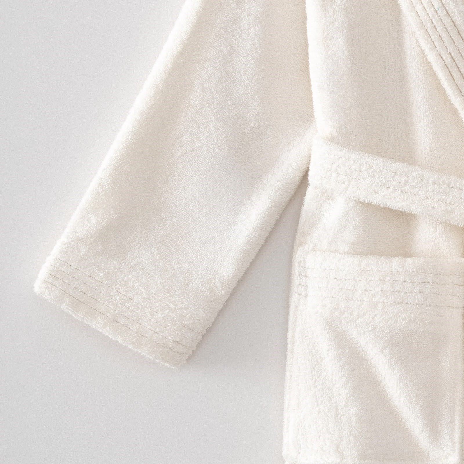 Eco Cotton Ecosoft Yeni Kadın Bornoz Organik Pamuk Krem