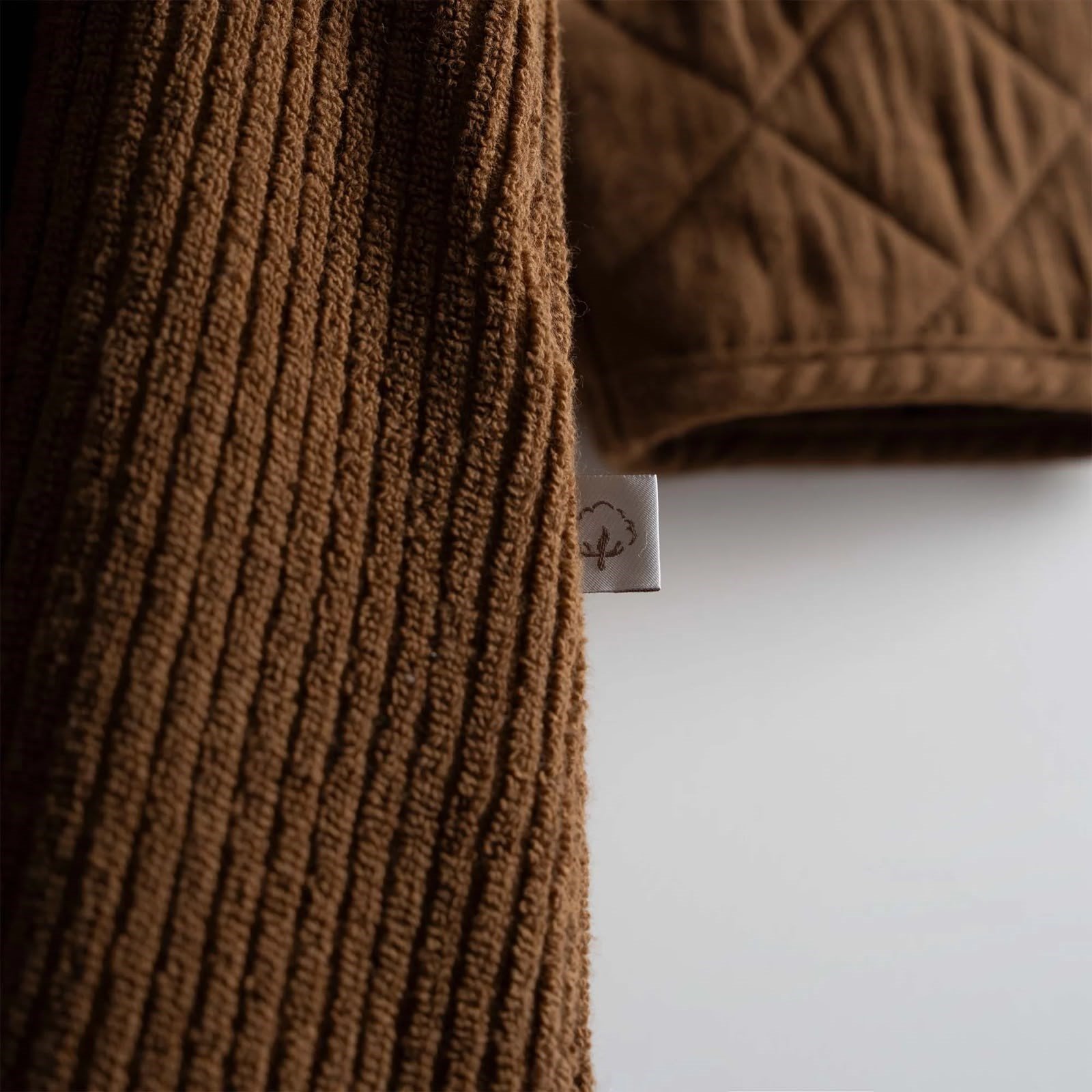 Eco Cotton Hüma Erkek Bornoz Organik Pamuk Kahverengi