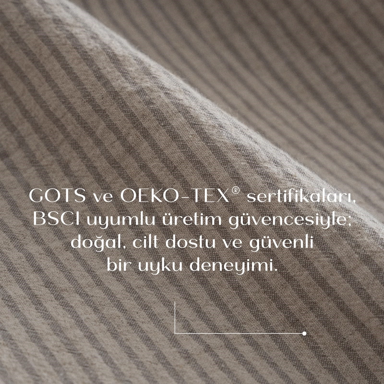 Eco Cotton Latifa Battal Boy Nevresim Takımı Organik Pamuk Keten Nakışlı Gri