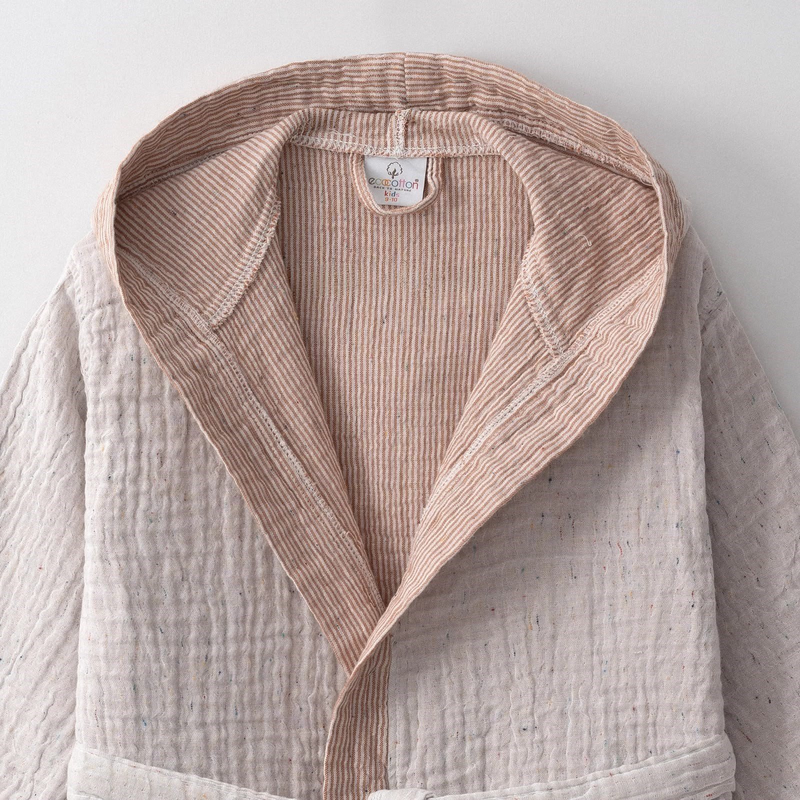 Eco Cotton Melinda Çocuk Bornoz Organik Pamuk Müslin Terra
