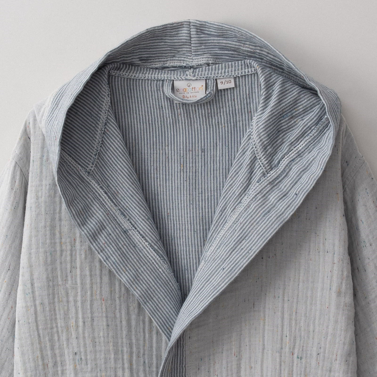 Eco Cotton Melinda Çocuk Bornoz Organik Pamuk Müslin Lacivert