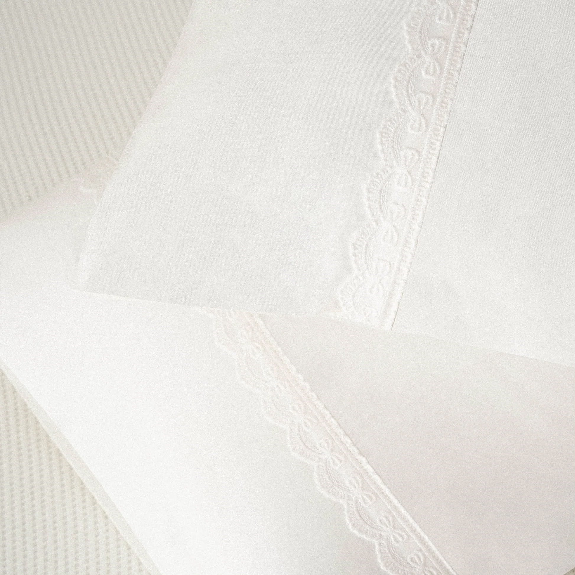 Ecocotton Alessa Çift Kişilik Pike Takımı Organik Pamuk Krem