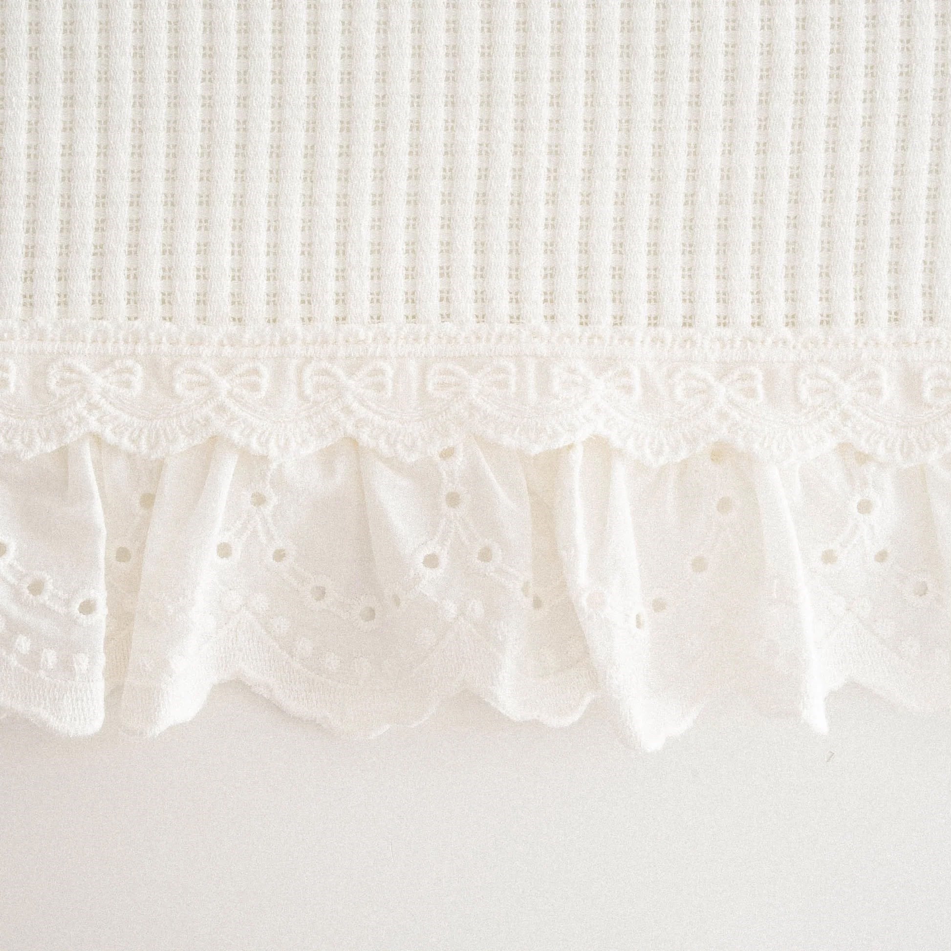 Ecocotton Alessa Çift Kişilik Pike Takımı Organik Pamuk Krem