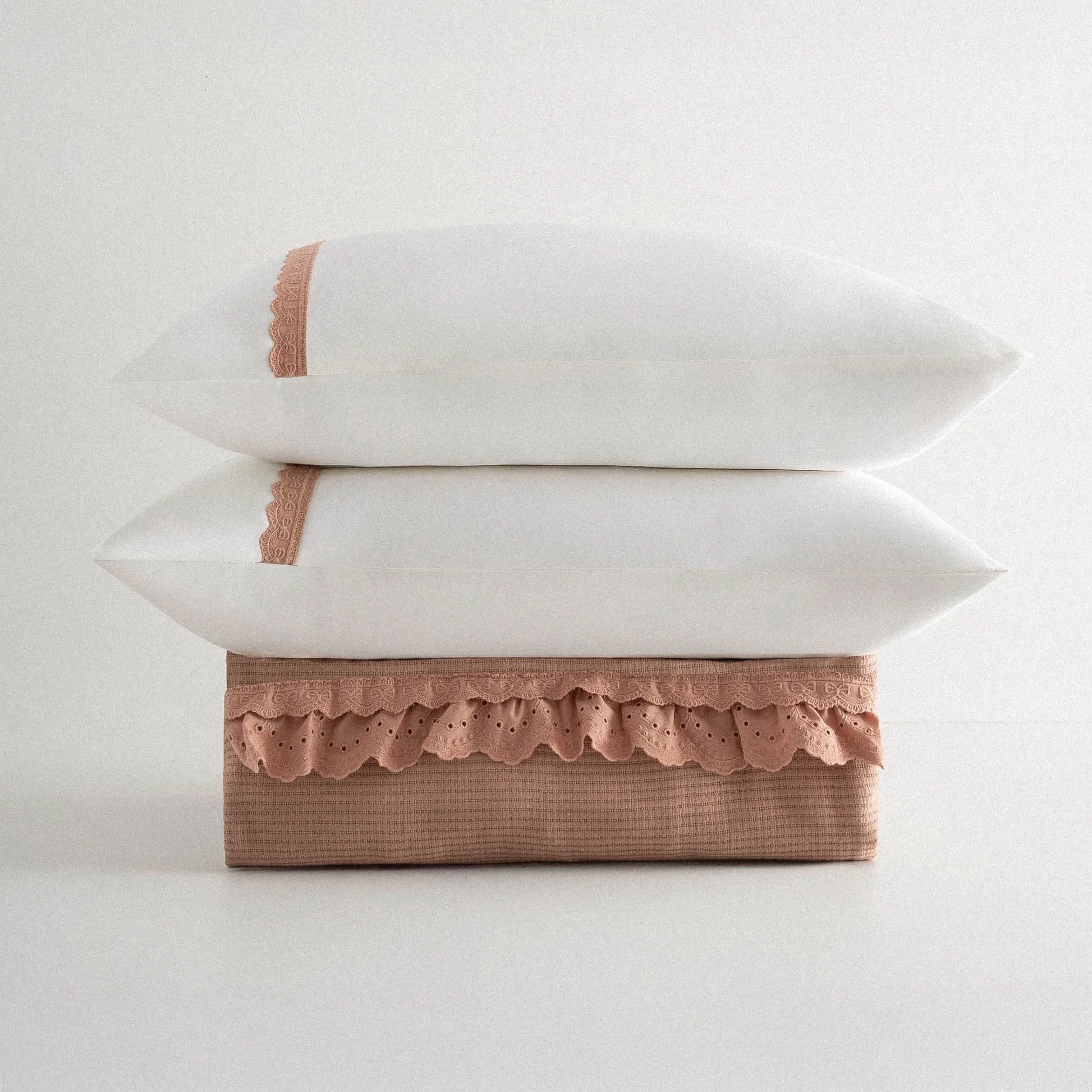 Ecocotton Alessa Çift Kişilik Pike Takımı Organik Pamuk Terra