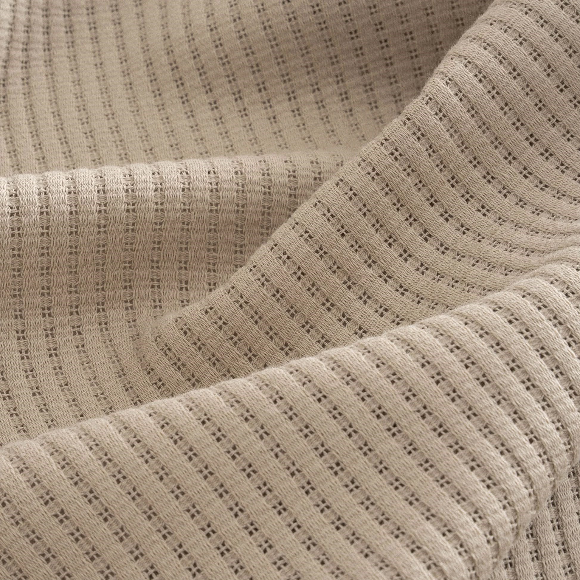 Ecocotton Alessa Çift Kişilik Pike Takımı Organik Pamuk Bej