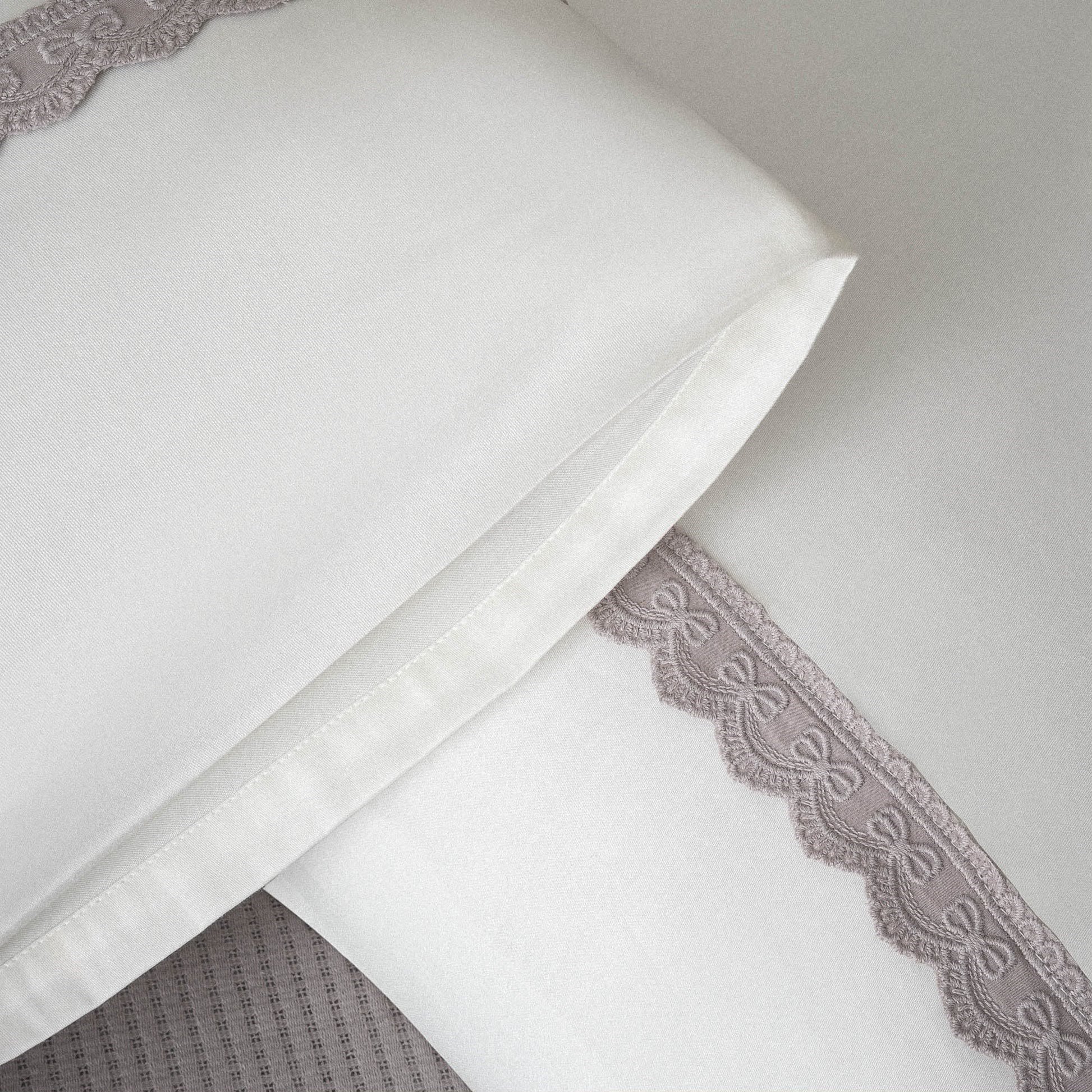 Ecocotton Alessa Çift Kişilik Pike Takımı Organik Pamuk Gri