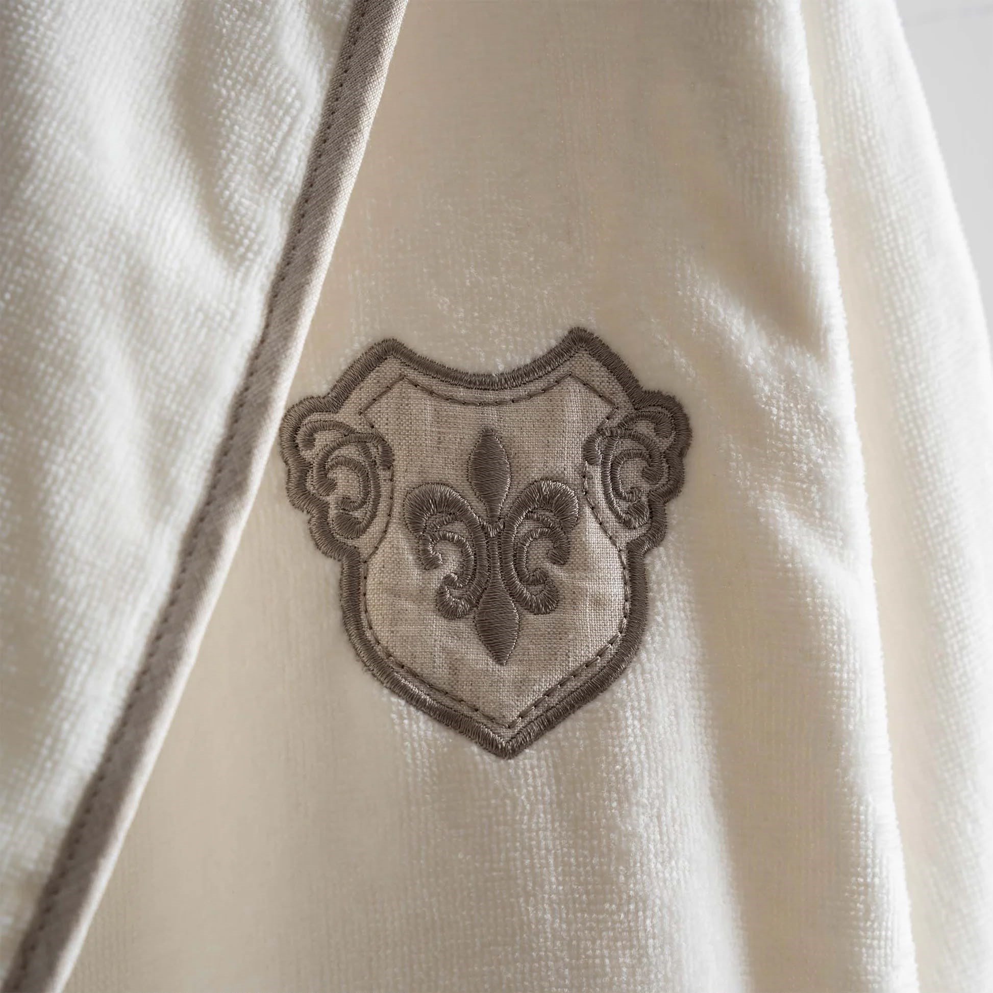 Ecocotton Ayliz Erkek Bornoz Organik Pamuk Krem