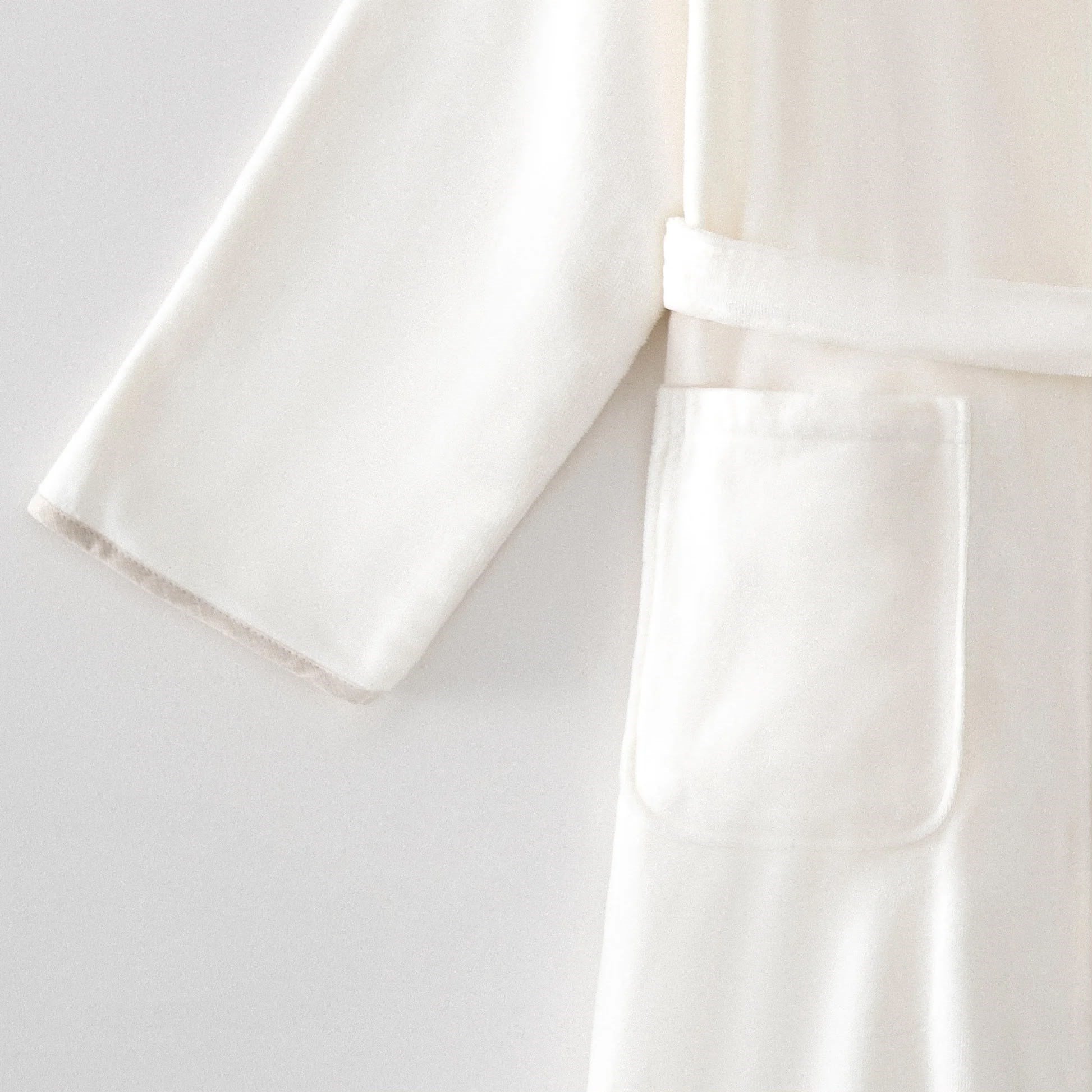 Ecocotton Ayliz Erkek Bornoz Organik Pamuk Krem