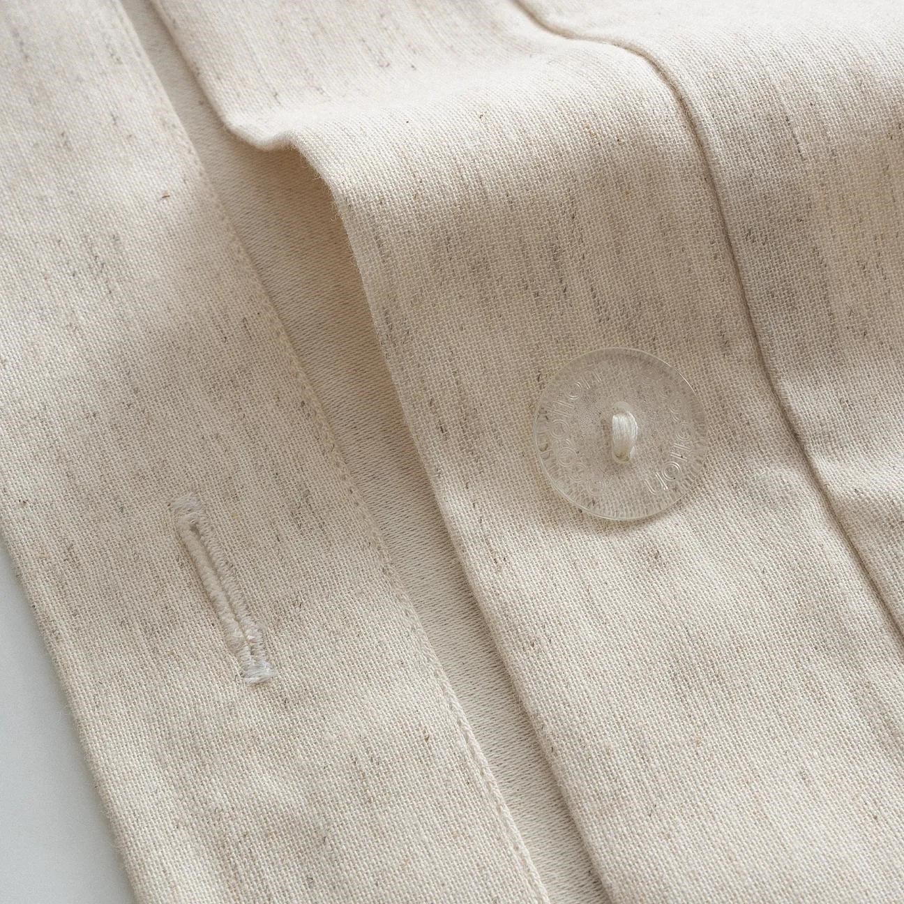 Ecocotton Dahlia Battal Boy Nevresim Takımı Organik Pamuk Keten Bej