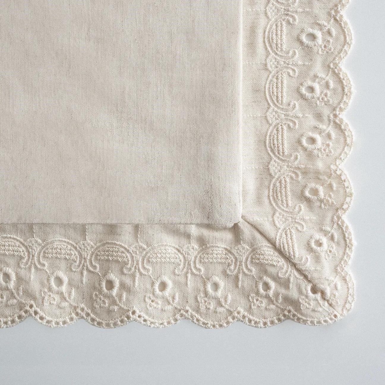 Ecocotton Dahlia Battal Boy Nevresim Takımı Organik Pamuk Keten Bej